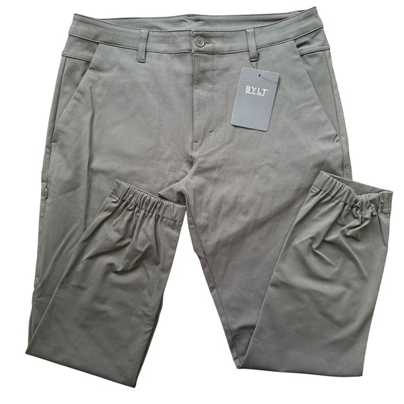 BYLT Everyday Jogger Mens 36 Dark Black Stretch Tech Performance Pants NWT